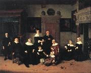 OSTADE, Adriaen Jansz. van Portrait of a Family jg oil painting reproduction